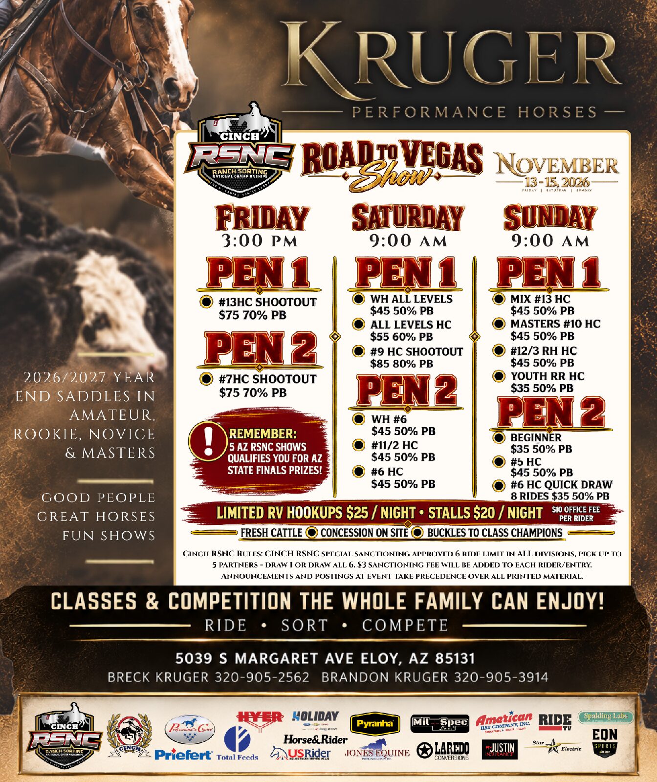 Eloy, AZ – Kruger Performance Horses